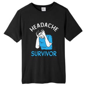 Headache Survivor Saying Tall Fusion ChromaSoft Performance T-Shirt