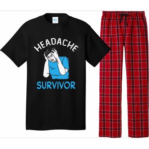 Headache Survivor Saying Pajama Set