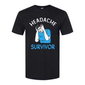 Headache Survivor Saying Softstyle CVC T-Shirt