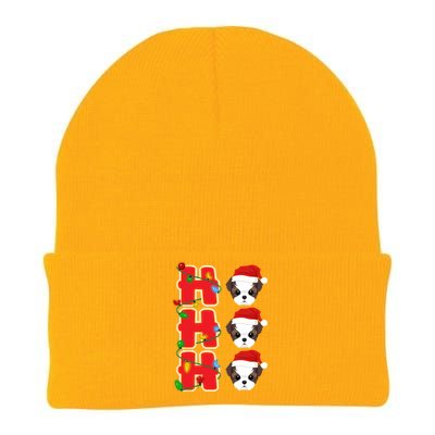 HoHoHo Santa Shih Tzu Christmas Gift Knit Cap Winter Beanie