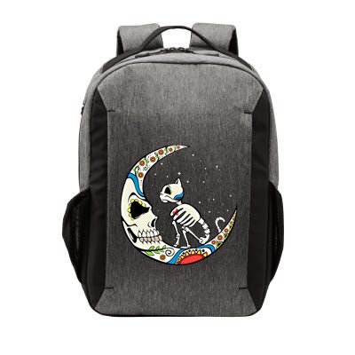 Halloween Sugar Skull Skeleton Half Moon Cat Mom Dad October Gift Vector Backpack