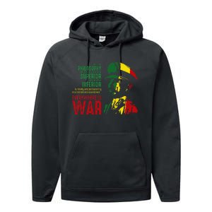 Haile Selassie Speech War Judah Lion Jah Bless Rasta Performance Fleece Hoodie