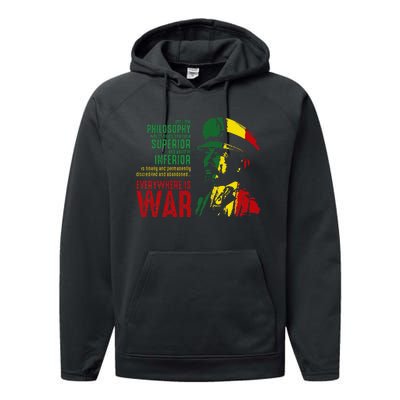 Haile Selassie Speech War Judah Lion Jah Bless Rasta Performance Fleece Hoodie