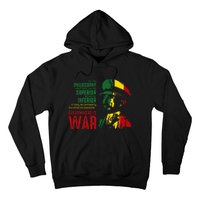 Haile Selassie Speech War Judah Lion Jah Bless Rasta Hoodie