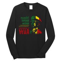 Haile Selassie Speech War Judah Lion Jah Bless Rasta Long Sleeve Shirt