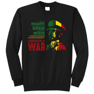 Haile Selassie Speech War Judah Lion Jah Bless Rasta Sweatshirt