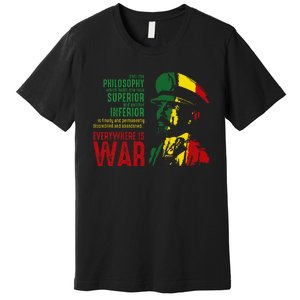 Haile Selassie Speech War Judah Lion Jah Bless Rasta Premium T-Shirt