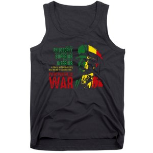 Haile Selassie Speech War Judah Lion Jah Bless Rasta Tank Top