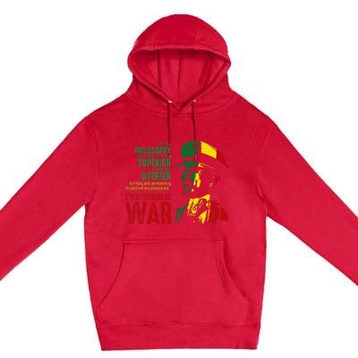 Haile Selassie Speech War Judah Lion Jah Bless Rasta Premium Pullover Hoodie