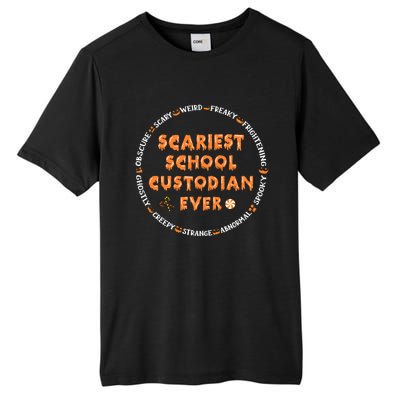 Halloween Scariest School Custodian Cool Gift Tall Fusion ChromaSoft Performance T-Shirt