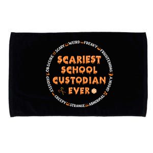 Halloween Scariest School Custodian Cool Gift Microfiber Hand Towel