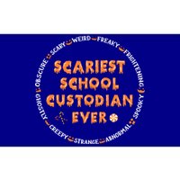 Halloween Scariest School Custodian Cool Gift Bumper Sticker