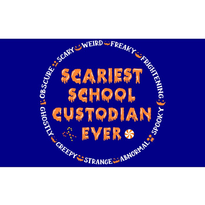 Halloween Scariest School Custodian Cool Gift Bumper Sticker