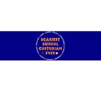 Halloween Scariest School Custodian Cool Gift Bumper Sticker