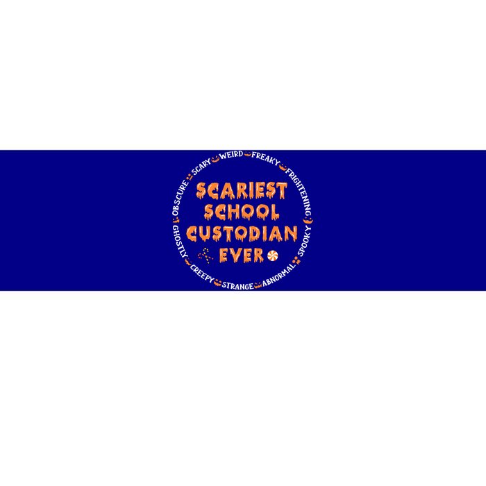 Halloween Scariest School Custodian Cool Gift Bumper Sticker