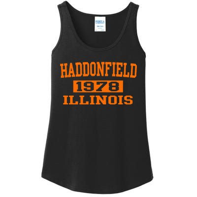 Halloween Spooky Scary Haddonfield Illinois Halloween 1978 Ladies Essential Tank