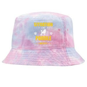 Handle Stressful Situation Poodle Dog Lovers Tie-Dyed Bucket Hat