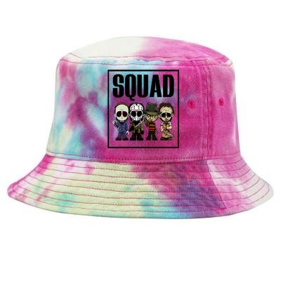 Halloween Shirt Squad Horror Character Tie-Dyed Bucket Hat