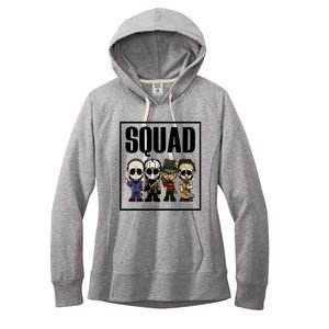 Halloween Shirt Squad Horror Character Women's Fleece Hoodie