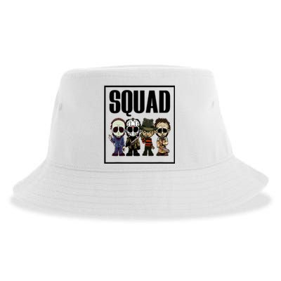 Halloween Shirt Squad Horror Character Sustainable Bucket Hat