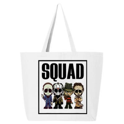 Halloween Shirt Squad Horror Character 25L Jumbo Tote