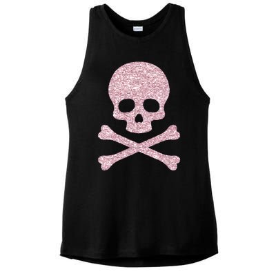 Halloween Skeleton Skull Bones Spooky Ladies PosiCharge Tri-Blend Wicking Tank