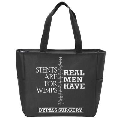 Heart Surgery Survivor After Surgery Recovery Men Bypass Zip Tote Bag