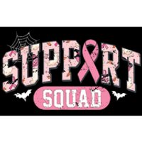 Halloween Support Squad Breast Cancer Pink Ribbon Bumper Sticker