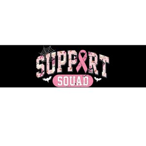 Halloween Support Squad Breast Cancer Pink Ribbon Bumper Sticker