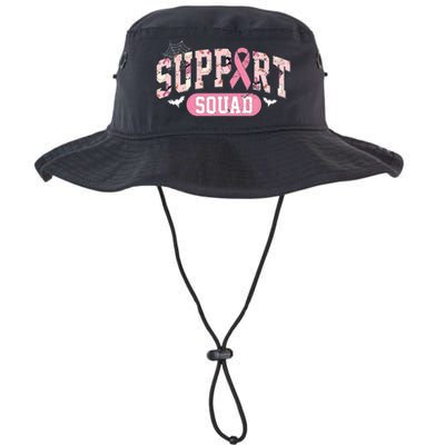 Halloween Support Squad Breast Cancer Pink Ribbon Legacy Cool Fit Booney Bucket Hat