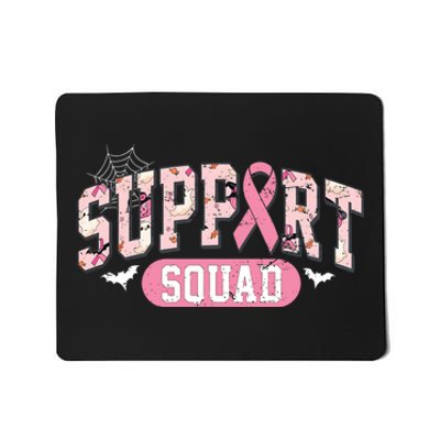 Halloween Support Squad Breast Cancer Pink Ribbon Mousepad