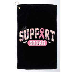 Halloween Support Squad Breast Cancer Pink Ribbon Platinum Collection Golf Towel