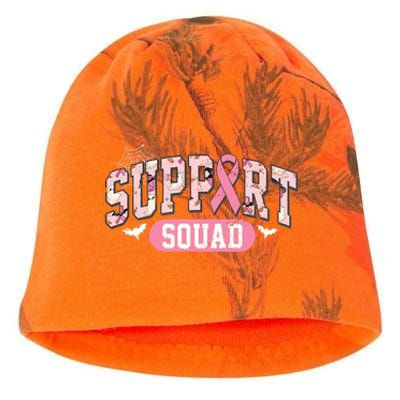 Halloween Support Squad Breast Cancer Pink Ribbon Kati - Camo Knit Beanie