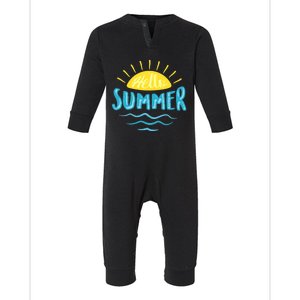 Hello Summer Sunset Infant Fleece One Piece