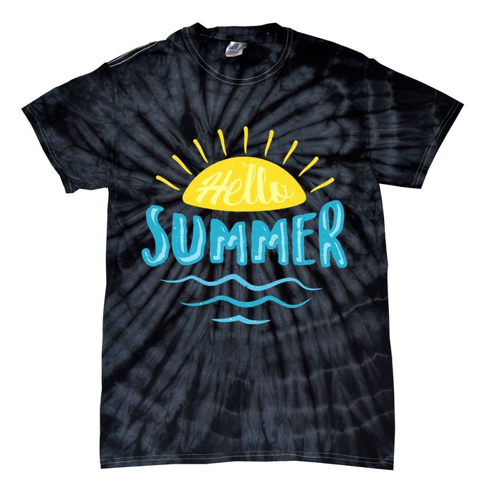 Hello Summer Sunset Tie-Dye T-Shirt