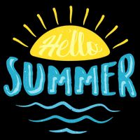Hello Summer Sunset Tie-Dye T-Shirt