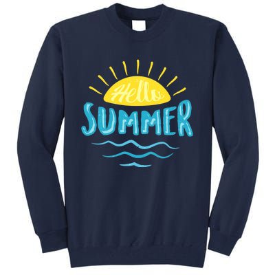 Hello Summer Sunset Tall Sweatshirt