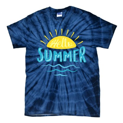 Hello Summer Sunset Tie-Dye T-Shirt