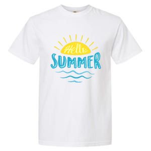 Hello Summer Sunset Garment-Dyed Heavyweight T-Shirt