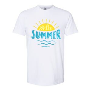 Hello Summer Sunset Softstyle CVC T-Shirt