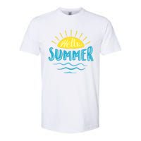 Hello Summer Sunset Softstyle CVC T-Shirt