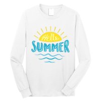 Hello Summer Sunset Long Sleeve Shirt