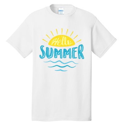 Hello Summer Sunset Tall T-Shirt