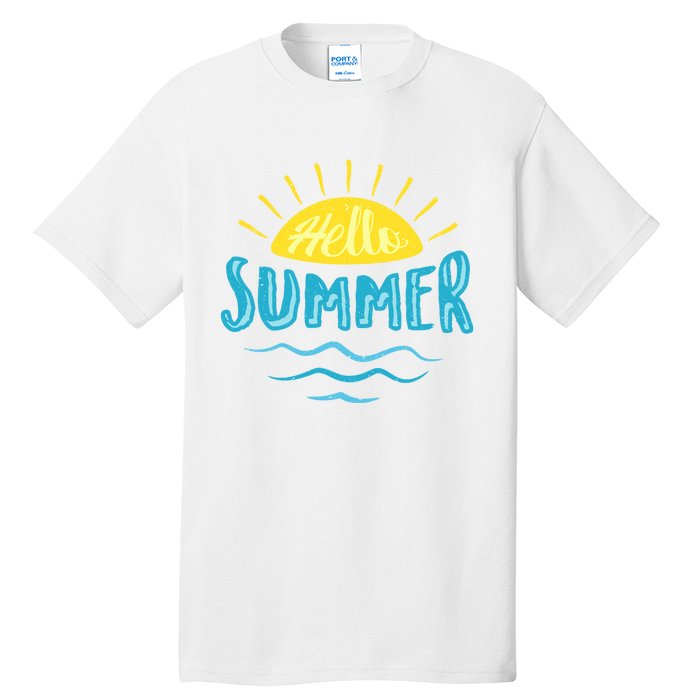 Hello Summer Sunset Tall T-Shirt