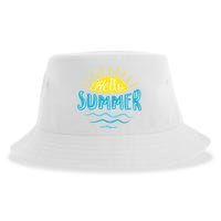 Hello Summer Sunset Sustainable Bucket Hat