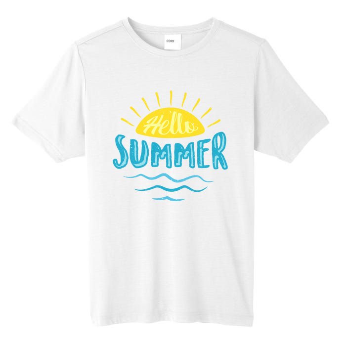 Hello Summer Sunset Tall Fusion ChromaSoft Performance T-Shirt