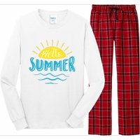 Hello Summer Sunset Long Sleeve Pajama Set