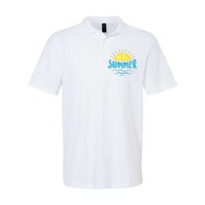 Hello Summer Sunset Softstyle Adult Sport Polo