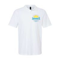 Hello Summer Sunset Softstyle Adult Sport Polo