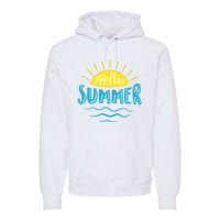 Hello Summer Sunset Premium Hoodie